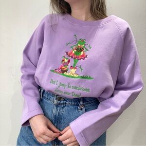 Vintage NWT Frog Embroidered Sweatshirt